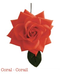 Fiori di Flamenca "Reina" <b>Colore - Coral, Taglia - G</b>