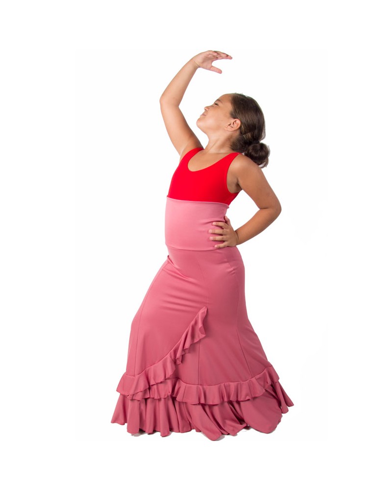 Gonne Flamenca di Ballo "Salon" Per Bambina