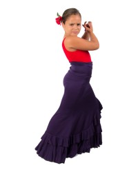 Gonne Flamenca di Ballo "Salon" Per Bambina <b>Colore - Violet, Taglia - 4</b>