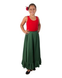 Gonna Flamenca da saggio MC2 per Bambina <b>Colore - Verde, Taglia - 4</b>