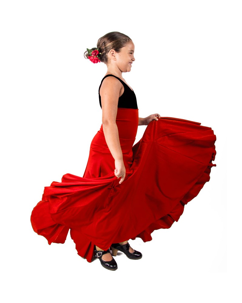 Gonna Flamenca 8 Godet Per Bamina