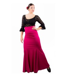 Gonna Di Flamenco - Modello Carmen <b>Colore - Fucsia, Taglia - XS</b>