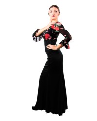 Gonna Di Flamenco - Modello Carmen <b>Colore - Nero, Taglia - XS</b>