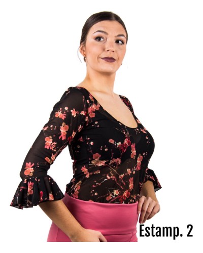 Top Flamenco Stampata