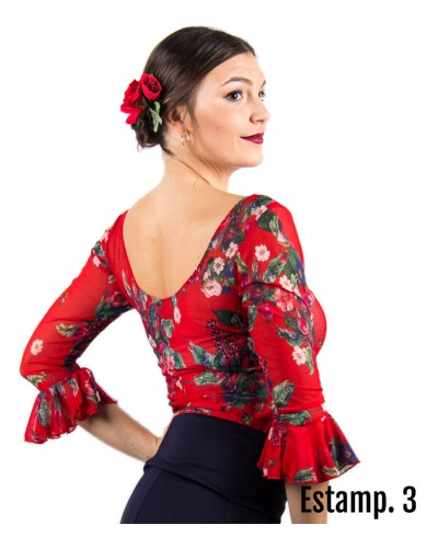 Top Flamenco Stampata