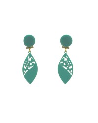 Orecchini Spagnolo a Forma Di Lacrima Per Bambina <b>Colore - Verde Acqua, Taglia - M</b>