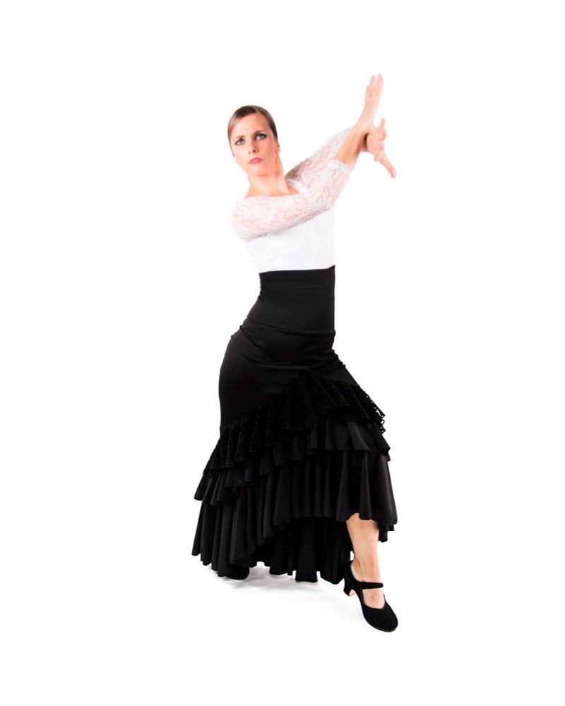 Gonna di Ballo Flamenco - Taconeo Con Pizzo