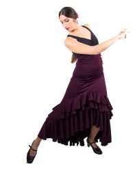 Gonna Di ballo Flamenco Taconeo <b>Colore - Nero, Taglia - XS</b>