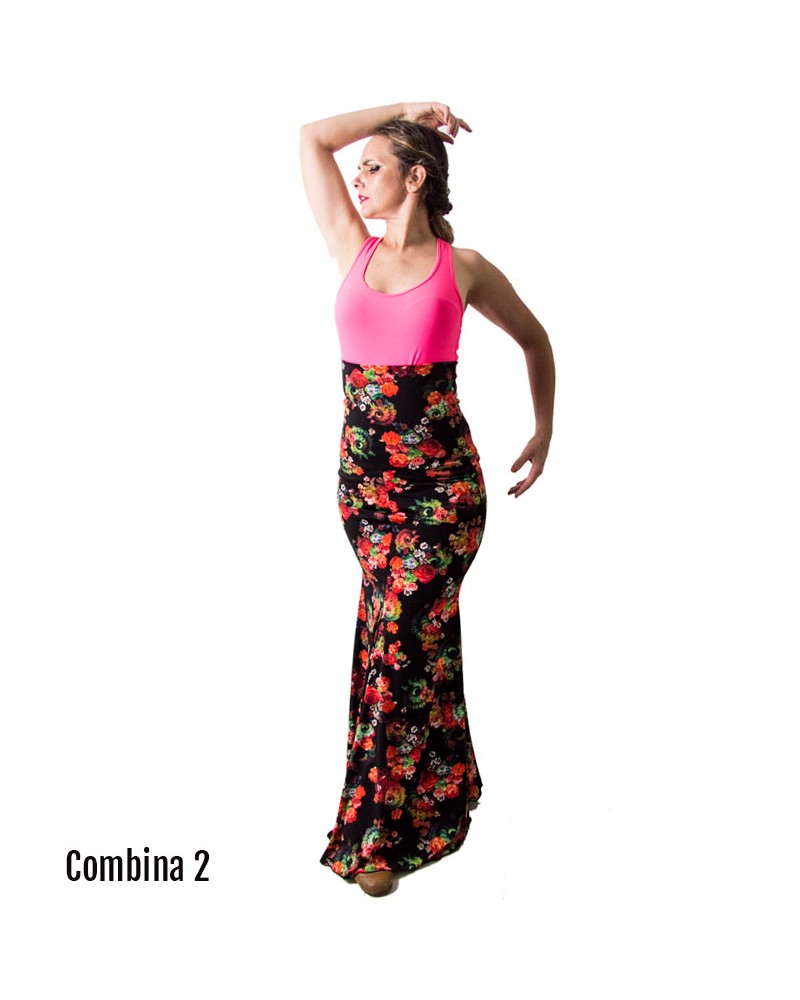 Gonne Di Flamenco - Modello Carmen Motivo Floreale