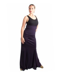 Gonna Di Flamenco - Modello Carmen <b>Colore - Melanzane, Taglia - XS</b>