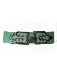 Cinture Flamenco Elastici  Per Donna <b>Colore - Verde, Taglia - P</b>