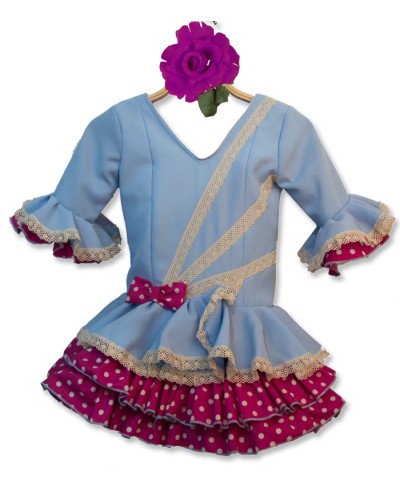 Vestiti Spagnolo Di Flamenco Bambina, Taglia 2