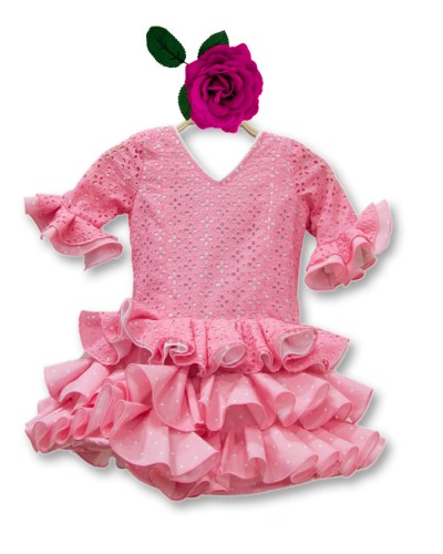 Vestito di Flamenca Bambina, Taglia 4