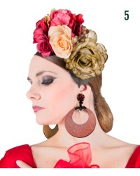 Orecchini Di Flamenca a cerchio <b>Colore - Foto 5, Taglia - G</b>