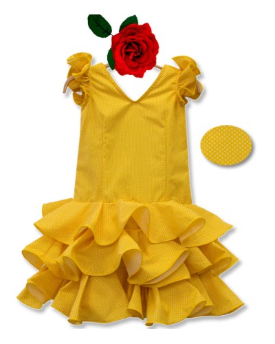 Costumi Di Flamenco Bambina, Taglia 8