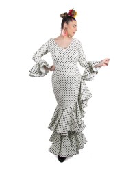 Vestiti Di Flamenca 2024 <b>Colore - Bianco/Nero, Taglia - 42</b>