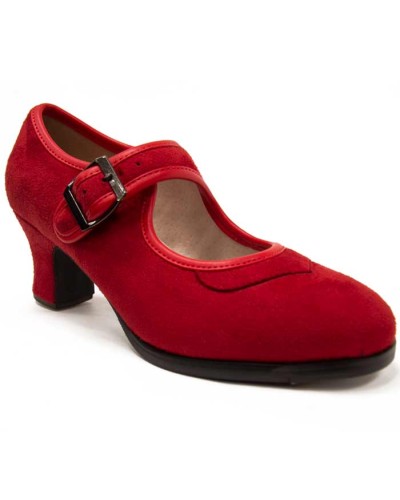 Scarpe dal ballo Flamenco Con Fibbia et Scamosciata