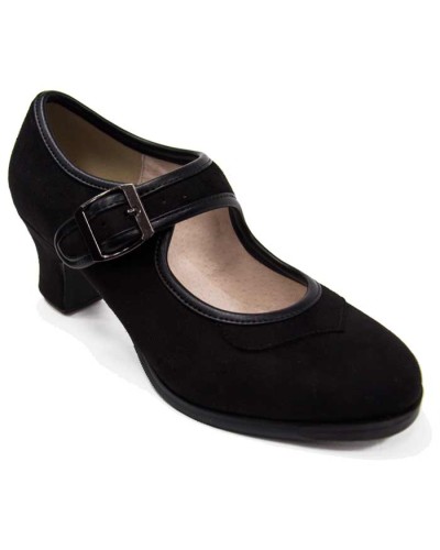 Scarpe dal ballo Flamenco Con Fibbia et Scamosciata