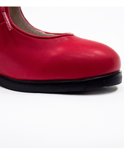 Scarpe Da Ballo Flamenco Con l'Allacciatura e Doppia Suola
