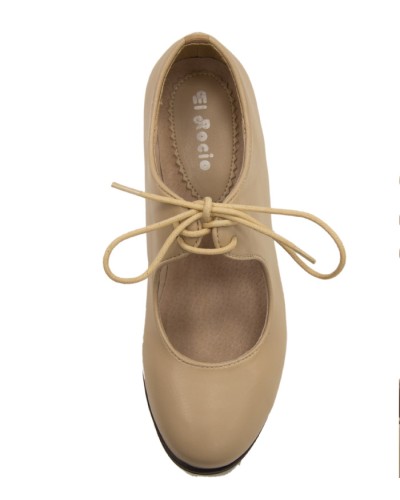 Scarpe Da Ballo Flamenco Con l'Allacciatura e Doppia Suola