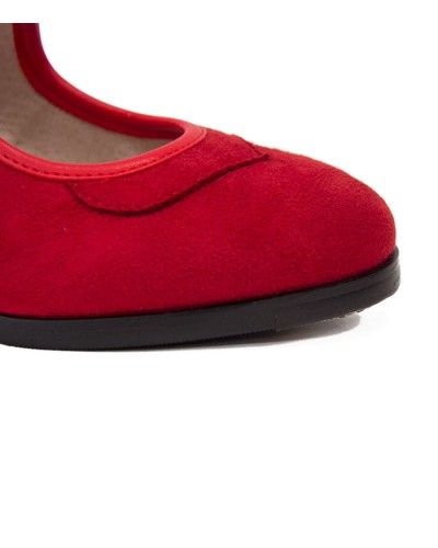 Scarpe dal ballo Flamenco Con Fibbia et Scamosciata