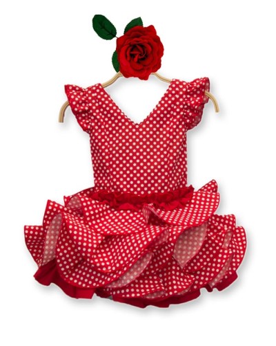 Vestito di Flamenco Bambina, Taglia 3