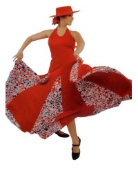 Vestito Di Flamenca - Mod E3666 <b>Colore - Foto, Taglia - 38</b>