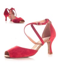 Scarpe Ballo Per Donna, Mod. 573019 <b>Colore - Rosso, Taglia - 36</b>