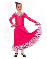 Gonne di Flamenco per Bambina Mod EF008 <b>Colore - Foto, Taglia - 4</b>