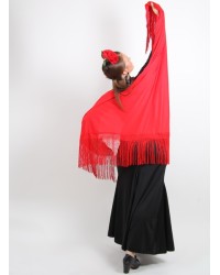 Semplici Sciarpe Di Flamenco <b>Colore - Rosso, Taglia - G</b>