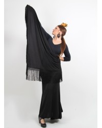 Semplici Sciarpe Di Flamenco <b>Colore - Nero, Taglia - G</b>