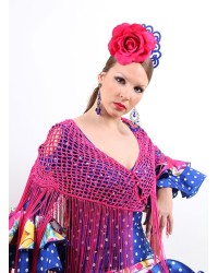 Sciarpe Di Flamenca uncinetto <b>Colore - Salmon, Taglia - G</b>