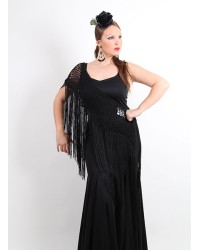 Sciarpe Di Flamenca uncinetto <b>Colore - Nero, Taglia - G</b>