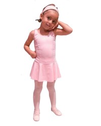 Body Danza Con gonnellino Per Bambina <b>Colore - Rosa, Taglia - 00</b>