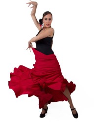 Gonna Flamenco da saggio, Mod: 115 <b>Colore - Rosa, Taglia - G</b>