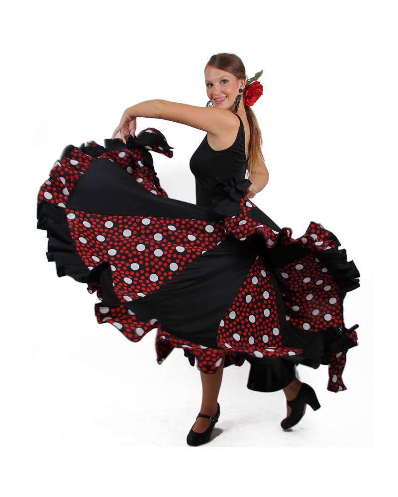 Vestito Flamenco EraSpooky Per Donne - Costume Da Festa Rosso E Nero, Taglie S-M-L