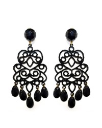 Orecchini Di Flamenca <b>Colore - Nero, Taglia - G</b>