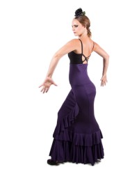 Gonne Flamenca "Salón" di Vita Alta <b>Colore - Violet, Taglia - XS</b>