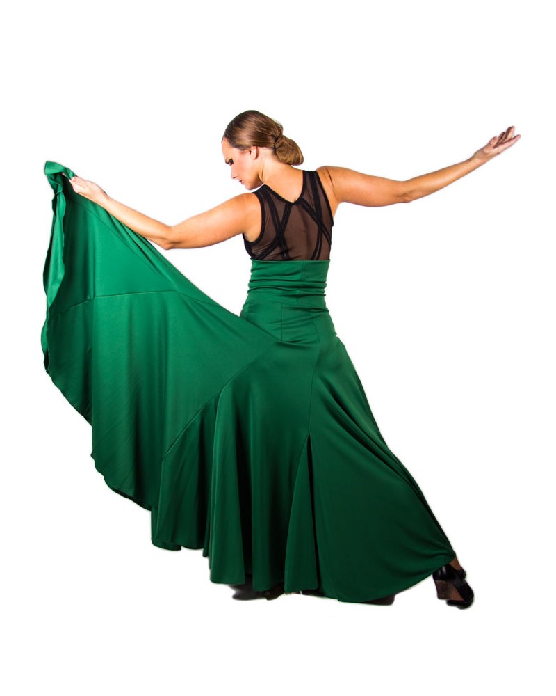 Gonne Flamenca 8 Godet Di Vita Alta