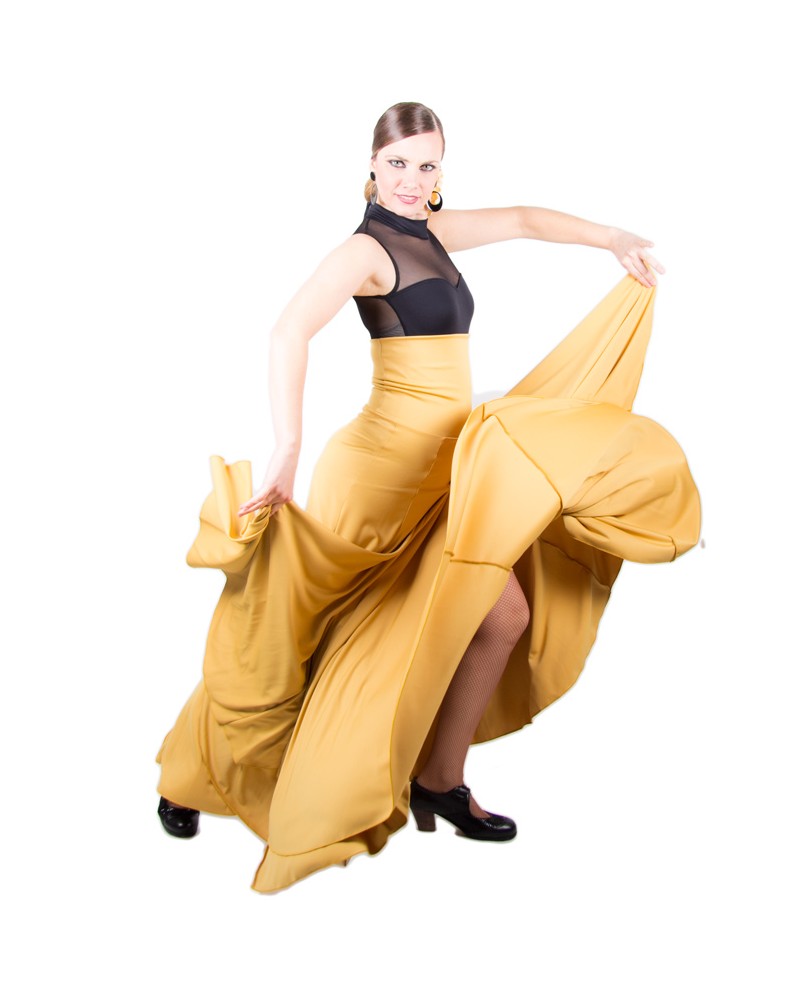 Gonne Flamenca 8 Godet Di Vita Alta