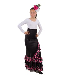 Gonne Di Ballo Flamenco Per Bambina - Mod Estrella <b>Taglia - 4</b>