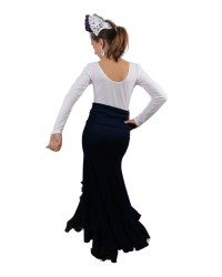 Gonne Flamenca di Ballo "Salon" Per Bambina <b>Colore - Blu navy, Taglia - 6</b>
